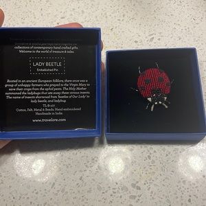 Lady Beetle Embellished Pin